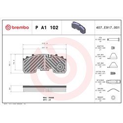 Klocki Brembo - P A1 102