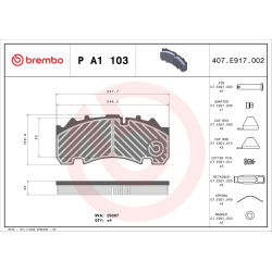 Klocki Brembo - P A1 103