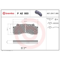 Klocki Brembo - P A2 003