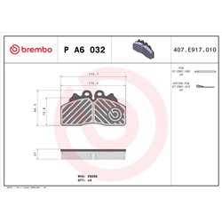 Klocki Brembo - P A6 032