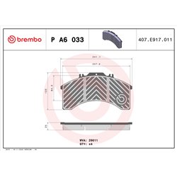 Klocki Brembo - P A6 033