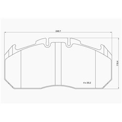 Klocki Brembo - P B3 002