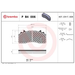 Klocki Brembo - P B4 006