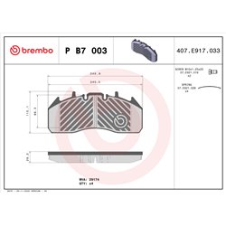 Klocki Brembo - P B7 003