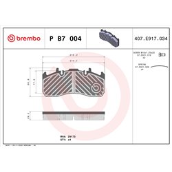 Klocki Brembo - P B7 004