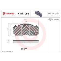 Klocki Brembo - P B7 005