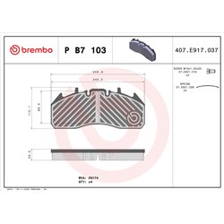 Klocki Brembo - P B7 103
