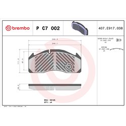Klocki Brembo - P C7 002