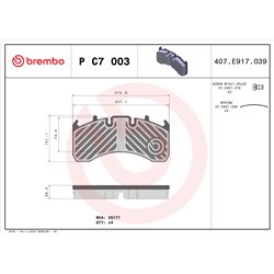 Klocki Brembo - P C7 003