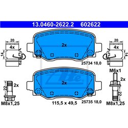 Klocki ATE Original - 13.0460-2622.2