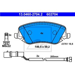 Klocki ATE Original - 13.0460-2704.2