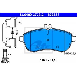 Klocki ATE Original - 13.0460-2733.2
