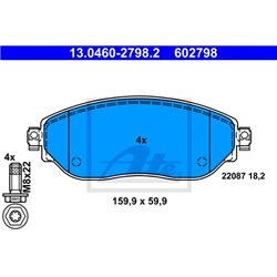 Klocki ATE Original - 13.0460-2798.2