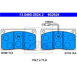Klocki ATE Original - 13.0460-2824.2