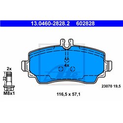 Klocki ATE Original - 13.0460-2828.2