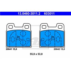 Klocki ATE Original - 13.0460-3011.2