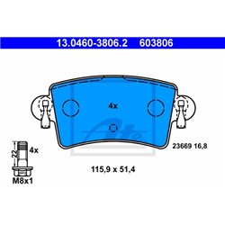 Klocki ATE Original - 13.0460-3806.2