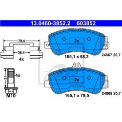 Klocki ATE Original - 13.0460-3852.2
