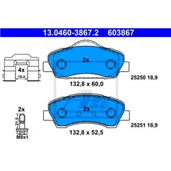 Klocki ATE Original - 13.0460-3867.2