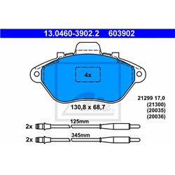 Klocki ATE Original - 13.0460-3902.2