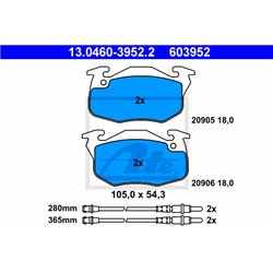Klocki ATE Original - 13.0460-3952.2