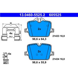 Klocki ATE Original - 13.0460-5525.2