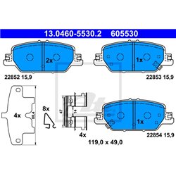 Klocki ATE Original - 13.0460-5530.2