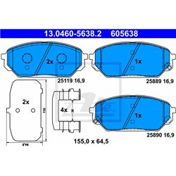 Klocki ATE Original - 13.0460-5638.2