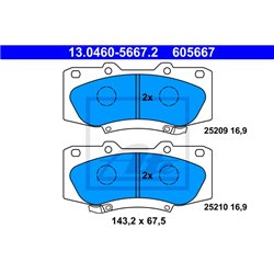 Klocki ATE Original - 13.0460-5667.2