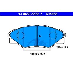 Klocki ATE Original - 13.0460-5668.2