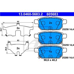 Klocki ATE Original - 13.0460-5683.2