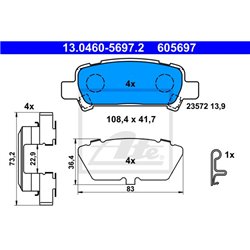 Klocki ATE Original - 13.0460-5697.2