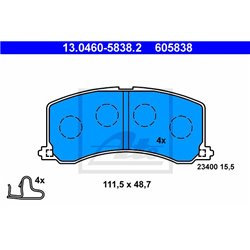 Klocki ATE Original - 13.0460-5838.2
