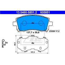 Klocki ATE Original - 13.0460-5851.2