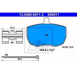 Klocki ATE Original - 13.0460-6911.2