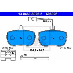 Klocki ATE Original - 13.0460-6926.2