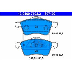 Klocki ATE Original - 13.0460-7102.2