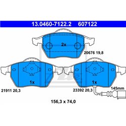 Klocki ATE Original - 13.0460-7122.2