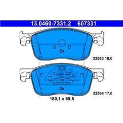 Klocki ATE Original - 13.0460-7331.2