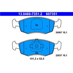 Klocki ATE Original - 13.0460-7351.2