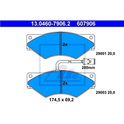 Klocki ATE Original - 13.0460-7906.2