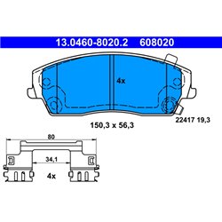 Klocki ATE Original - 13.0460-8020.2