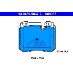 Klocki ATE Original - 13.0460-9037.2