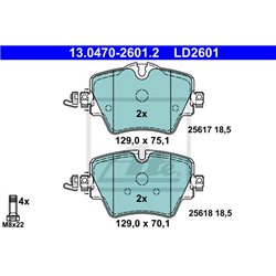 Klocki ATE Ceramic - 13.0470-2601.2