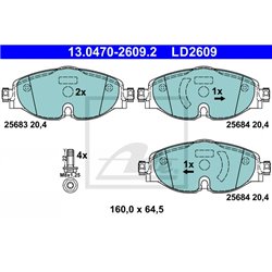 Klocki ATE Ceramic - 13.0470-2609.2