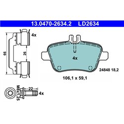 Klocki ATE Ceramic - 13.0470-2634.2
