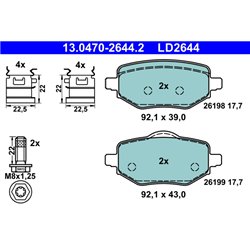 Klocki ATE Ceramic - 13.0470-2644.2