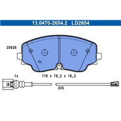 Klocki ATE Ceramic - 13.0470-2654.2