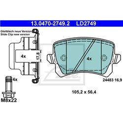 Klocki ATE Ceramic - 13.0470-2749.2