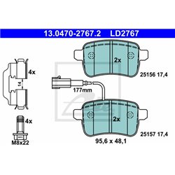 Klocki ATE Ceramic - 13.0470-2767.2